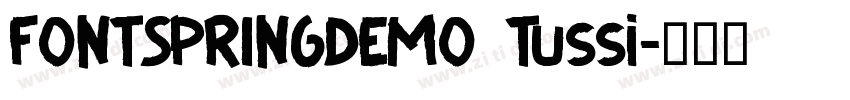 FONTSPRINGDEMO Tussi字体转换